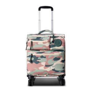Men's camouflage digital print fabric soft-sided suitcase